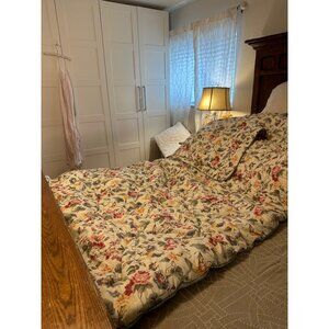 Vtg Laura Ashley Melrose Floral Twin Bedding 3 Piece Set French Country Cottage